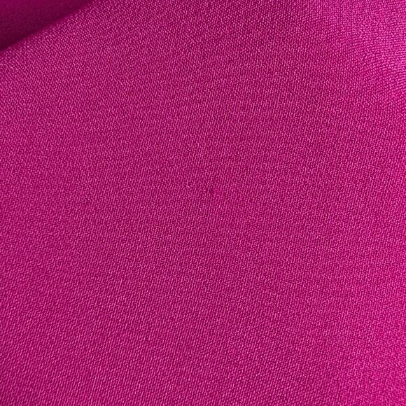 Marchesa Draped Off The Shoulder Crepe Midi Dress Floral Applique Pink Size 10 - Picture 10 of 10